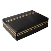 Luxe hadj gebaksdoos cadeaudoos met zwart en goud voor Umrah en Hadj
